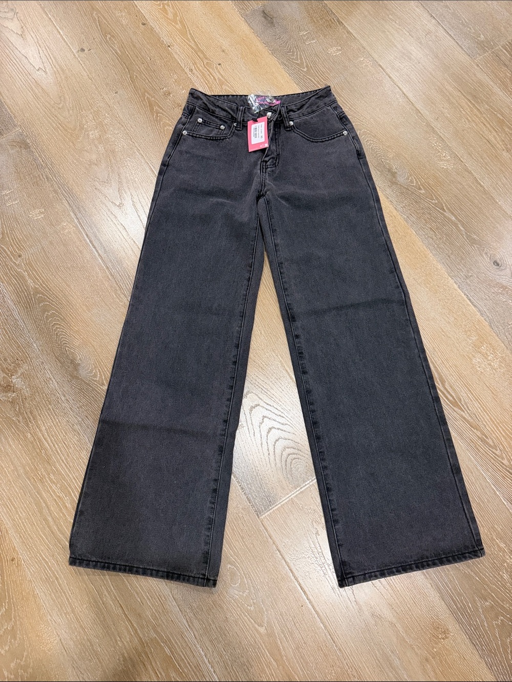 Edikted Black Wide-Leg Low-Rise Jeans